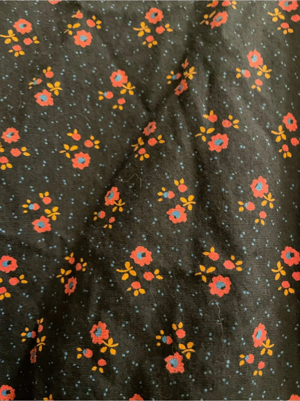 J. Crew Secret Wash button down shirt in navy floral, slim untucked, M short